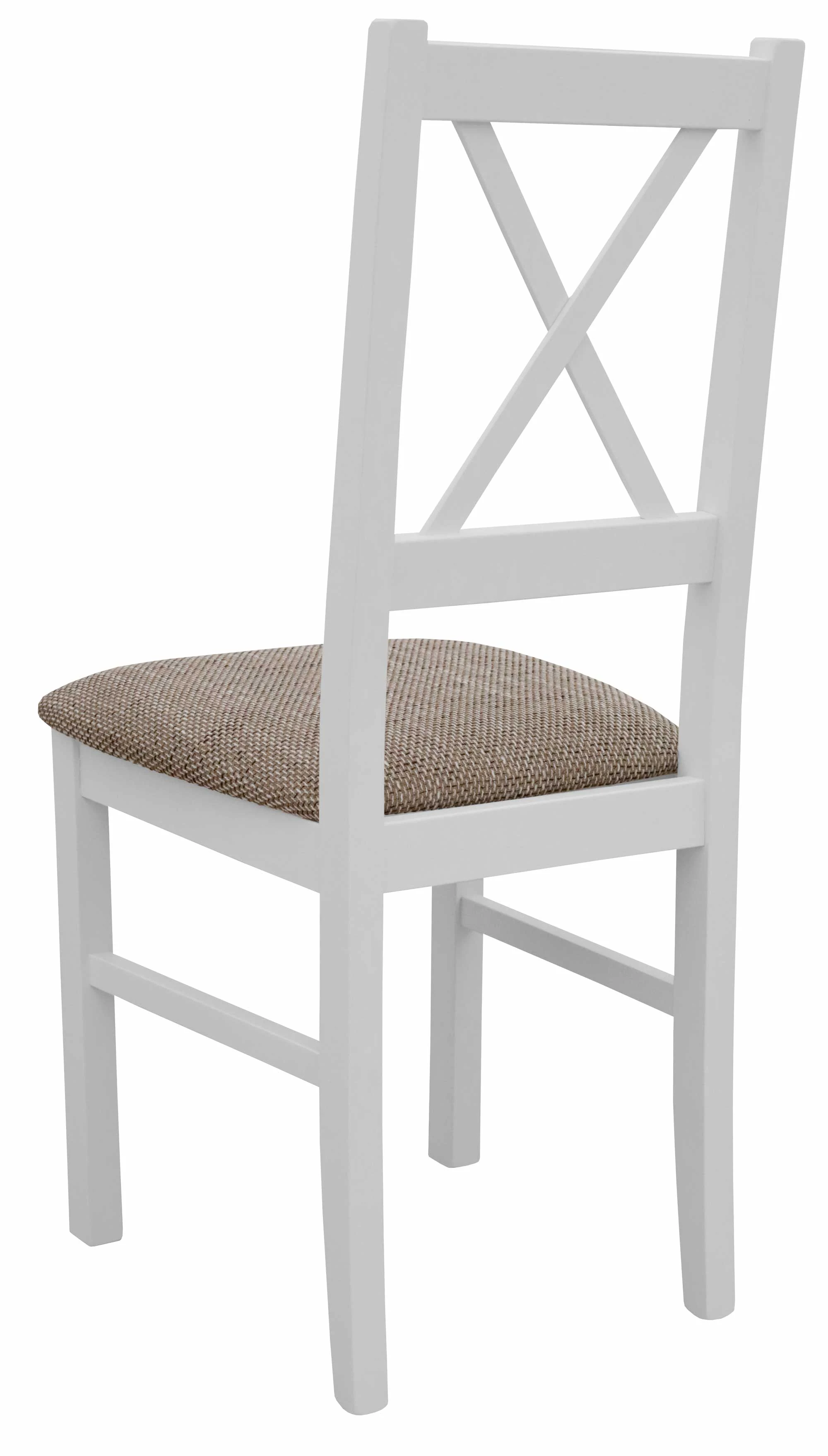 Zestaw 2x Krzesło do salonu jadalni drewniane NIL10 Biały/Beż